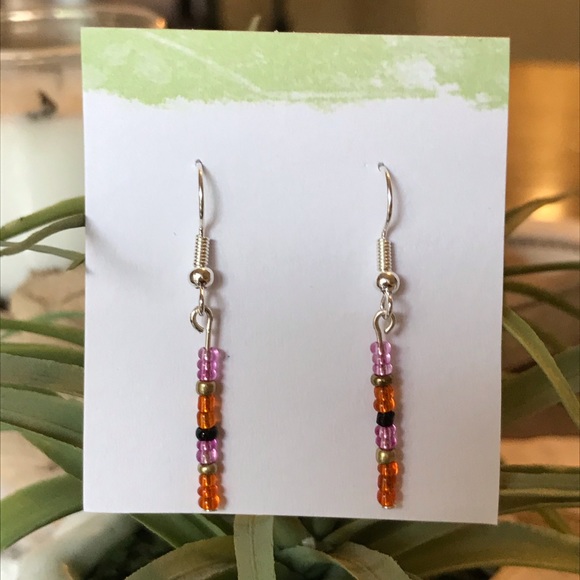 Handmade Summer fun earrings - Picture 2 of 3